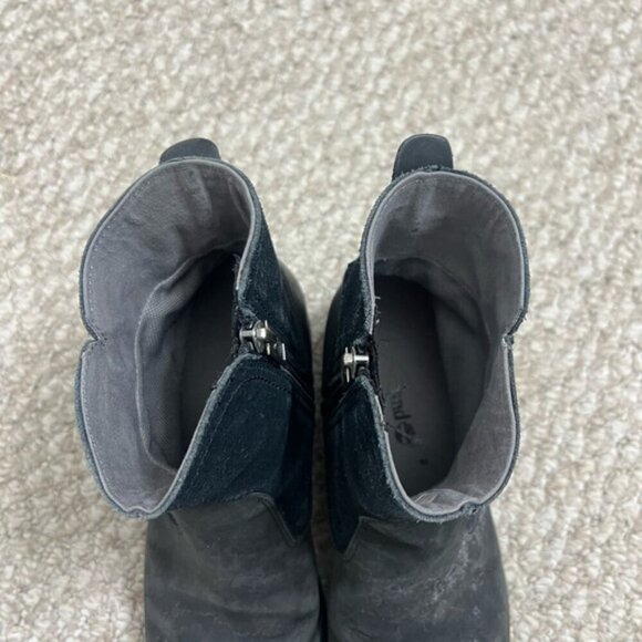 Timberland Bethel Biker boots winter shoes black size 6.5 - Picture 3 of 13